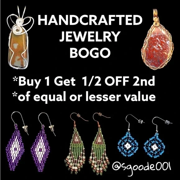 HAND CRAFTED BOHEMIAN BEADED EARRINGS *NEW *JAPANESE GLASS BEADS *LIGHTWEIGHT - Picture 7 of 8